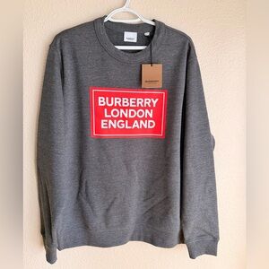 Burberry Fawson Logo Print Crew Sweater
Dark Grey